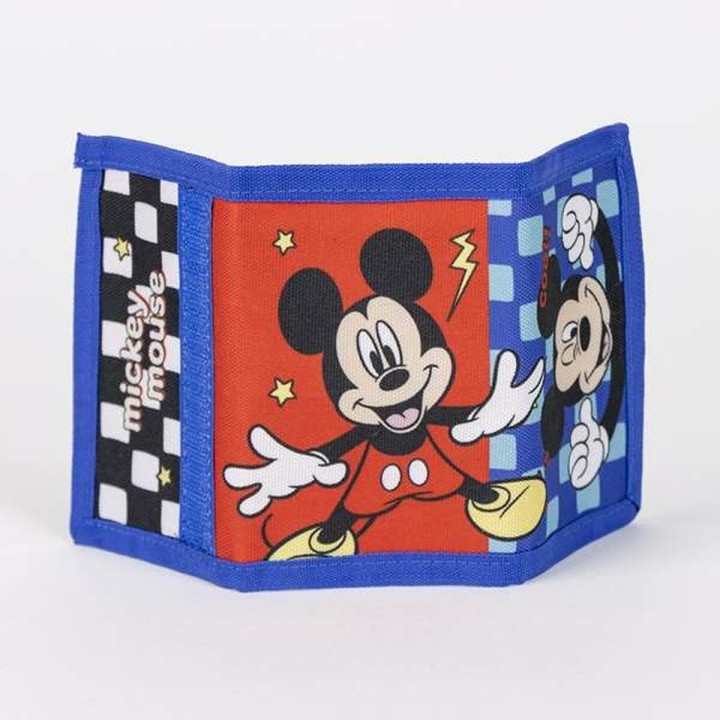 Set di occhiali da sole e portafoglio Mickey Mouse 2 Pezzi Azzurro