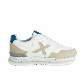 Kvinde Casual Sneakers Munich Dash Sky 13 Hvid Beige