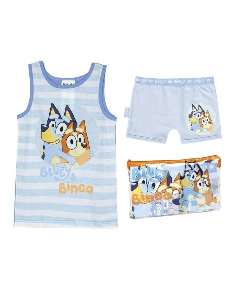 Pijama Infantil Bluey Azul claro