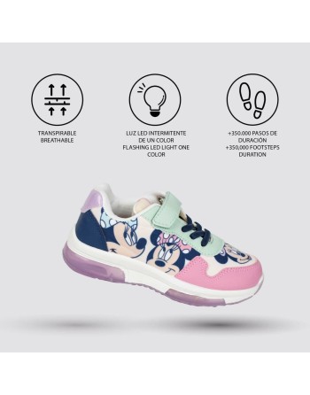 Turnschuhe mit LED Minnie Mouse Rosa