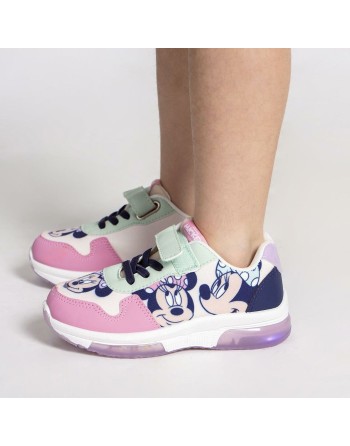 Turnschuhe mit LED Minnie Mouse Rosa