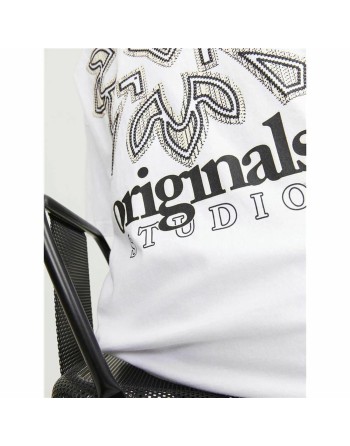 Camiseta de Manga Corta Hombre Jack & Jones bari Back Blanco Hombre