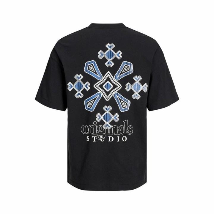 Maglia a Maniche Corte Uomo Jack & Jones bari Back Nero Uomo