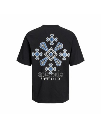 Maglia a Maniche Corte Uomo Jack & Jones bari Back Nero Uomo