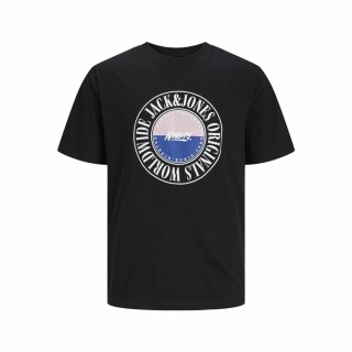 Kortærmet T-shirt til Mænd Jack & Jones cobin Sort Mænd