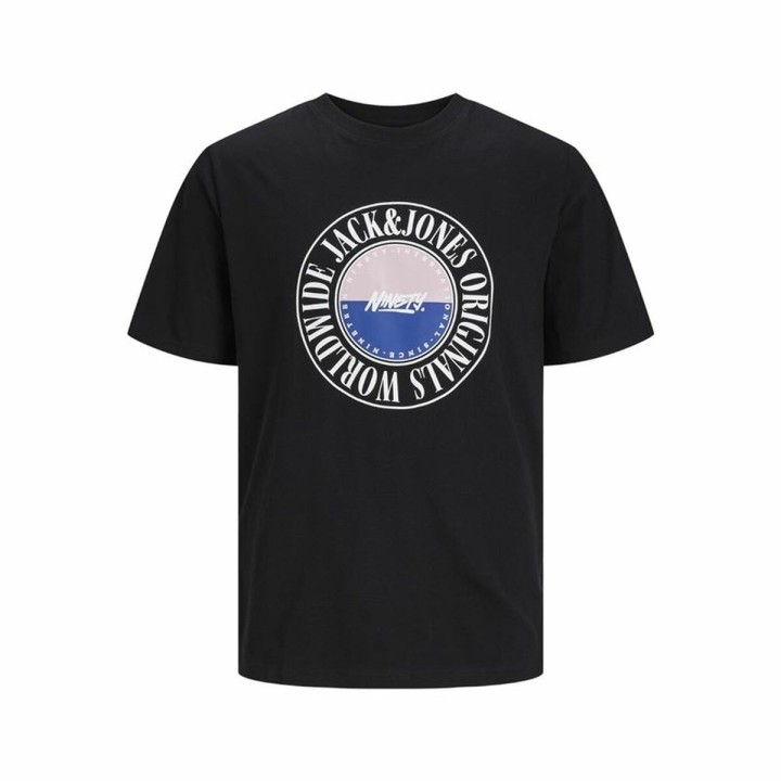 Kortærmet T-shirt til Mænd Jack & Jones cobin Sort Mænd