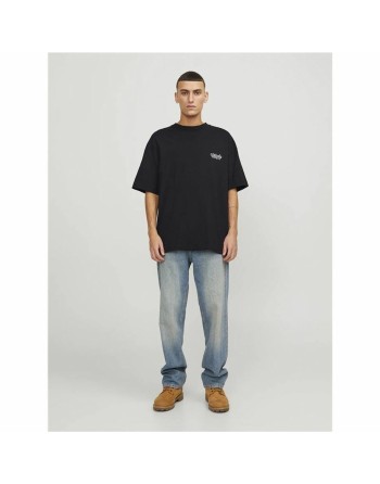 Maglia a Maniche Corte Uomo Jack & Jones bari Back Nero Uomo