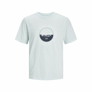 Kortærmet T-shirt til Mænd Jack & Jones cobin Akvamarin Mænd