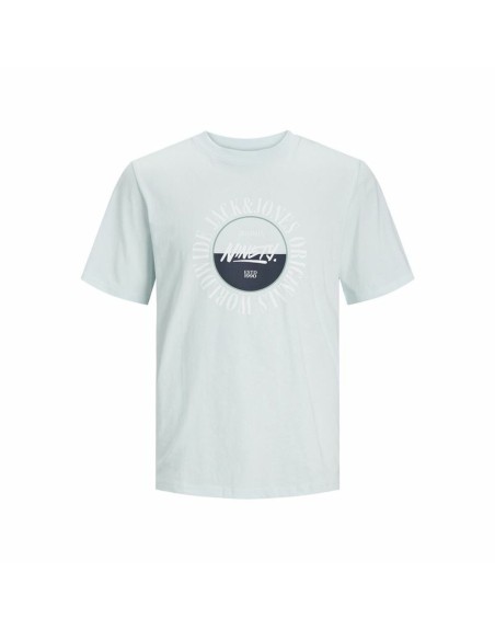 Kortærmet T-shirt til Mænd Jack & Jones cobin Akvamarin Mænd