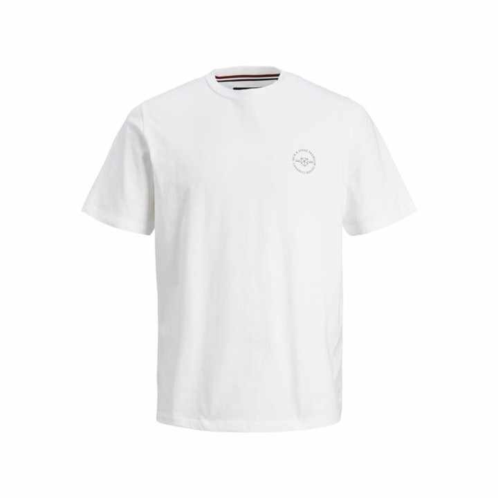 Kortærmet T-shirt til Mænd Jack & Jones lushield Hvid Mænd