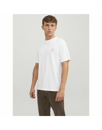 Kortærmet T-shirt til Mænd Jack & Jones lushield Hvid Mænd