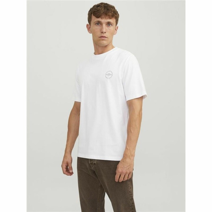 Kortærmet T-shirt til Mænd Jack & Jones lushield Hvid Mænd