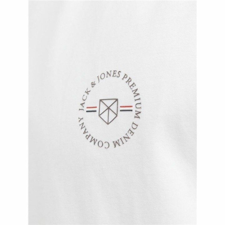 Kortærmet T-shirt til Mænd Jack & Jones lushield Hvid Mænd