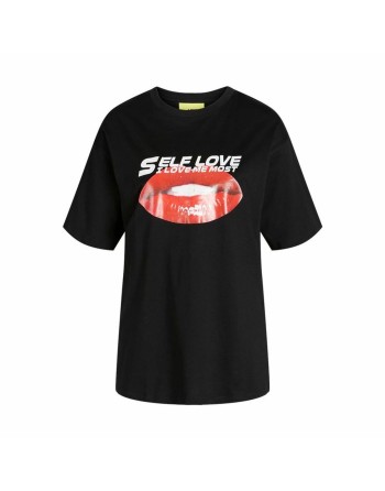 Men’s Short Sleeve T-Shirt Jack & Jones Jxkora Loose Black Lady