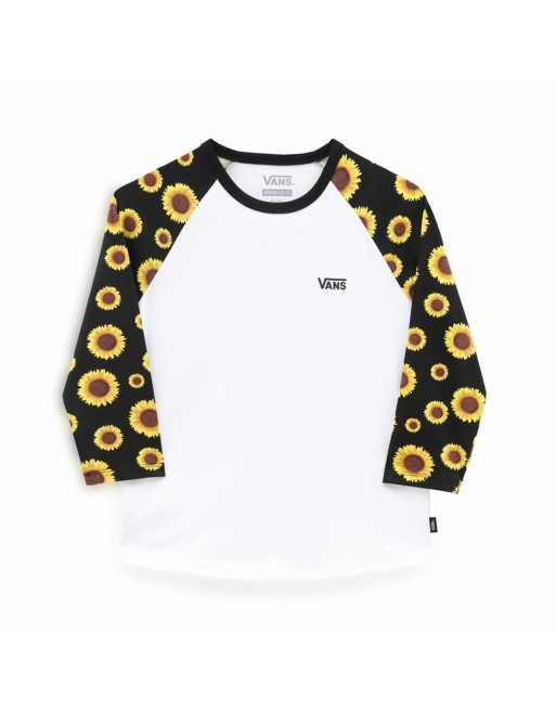 Langarm T-Shirt für Kinder Vans Sunlit Reglan Weiß