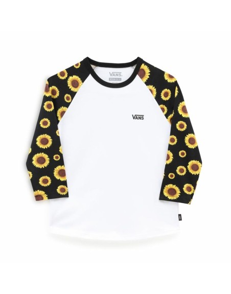 Langarm T-Shirt für Kinder Vans Sunlit Reglan Weiß