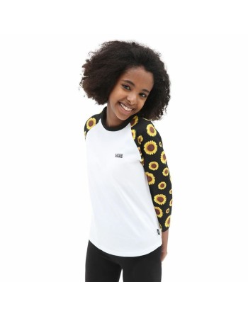 Langarm T-Shirt für Kinder Vans Sunlit Reglan Weiß