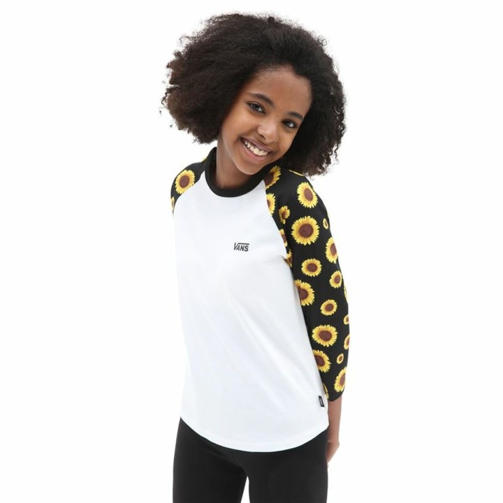 Maglia a Maniche Lunghe per Bambini Vans Sunlit Reglan Bianco