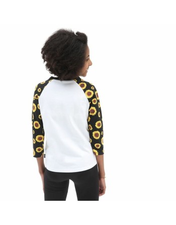 Maglia a Maniche Lunghe per Bambini Vans Sunlit Reglan Bianco