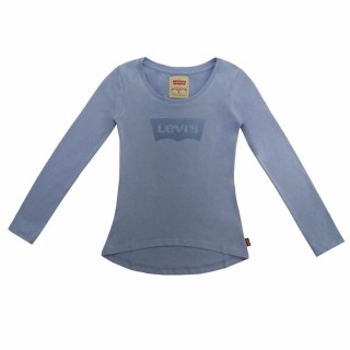 Langærmet T-shirt til Børn Levi's Fille Lysestålblå
