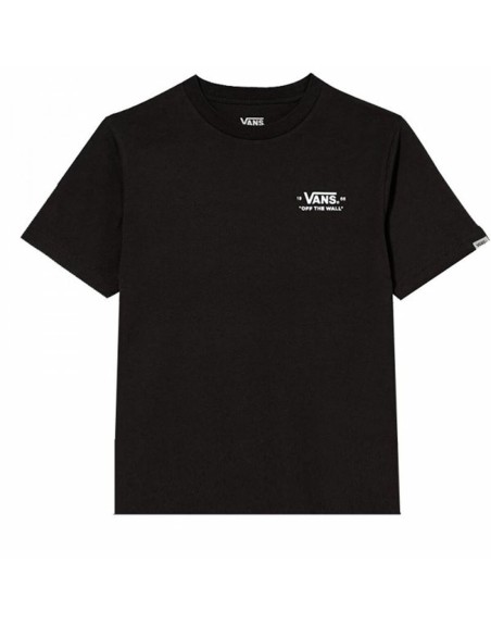 Maglia a Maniche Corte per Bambini Vans Mini Scrip Nero