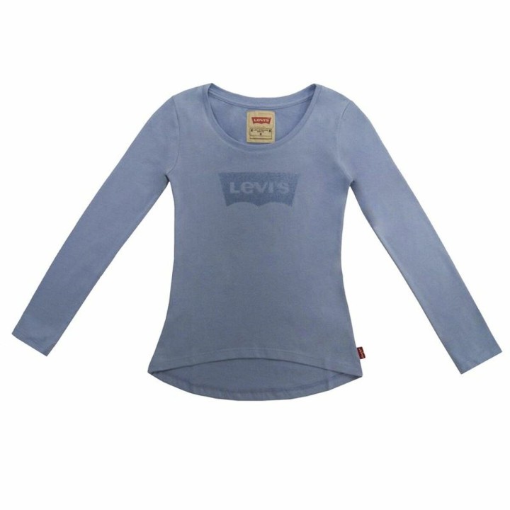 Langærmet T-shirt til Børn Levi's Fille Lysestålblå