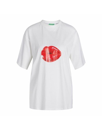 Child's Short Sleeve T-Shirt Jack & Jones Jxkora Loose White