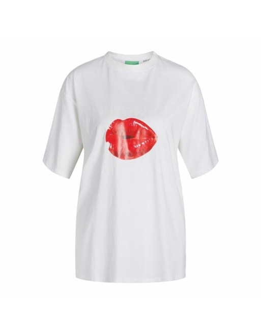 Maglia a Maniche Corte per Bambini Jack & Jones Jxkora Loose Bianco