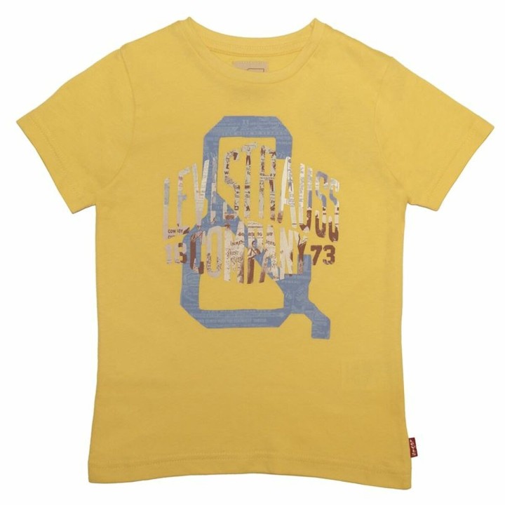 Børne Kortærmet T-shirt Levi's Hvid