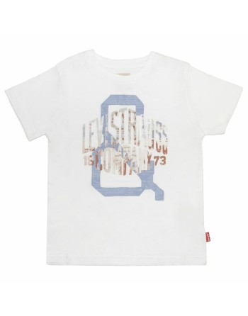 Maglia a Maniche Corte per Bambini Levi's Bianco