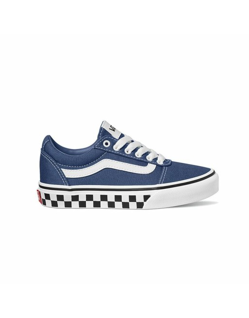 Chaussures casual enfant Vans Ward YT Checker Sidewall Stv Bleu