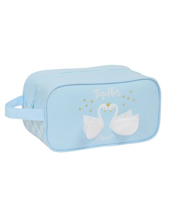 Rejseskotaske Glow Lab Cisnes Lyseblå 29 x 15 x 14 cm