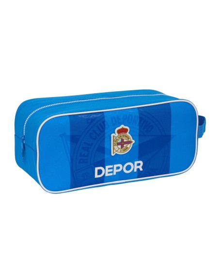 Zapatillero de Viaje R. C. Deportivo de La Coruña Azul 34 x 15 x 14 cm