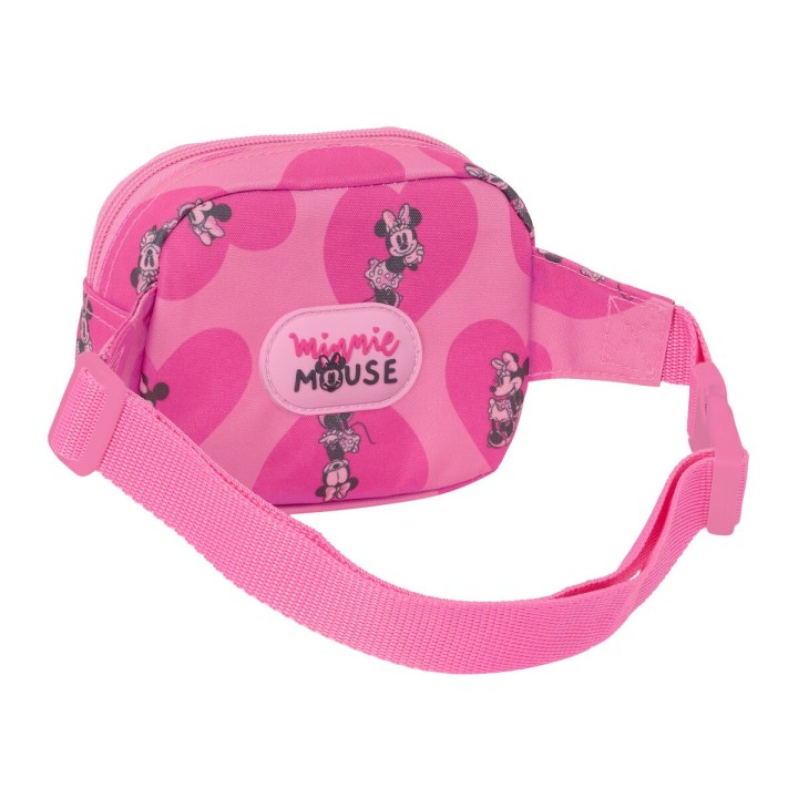 Bæltetaske Minnie Mouse Loving Pink 14 x 11 x 4 cm