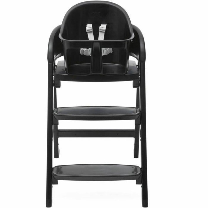 Trone Chicco Crescendo Lite cairo coal Sort Rustfrit stål