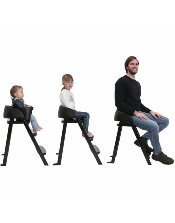 Trone Chicco Crescendo Lite cairo coal Sort Rustfrit stål