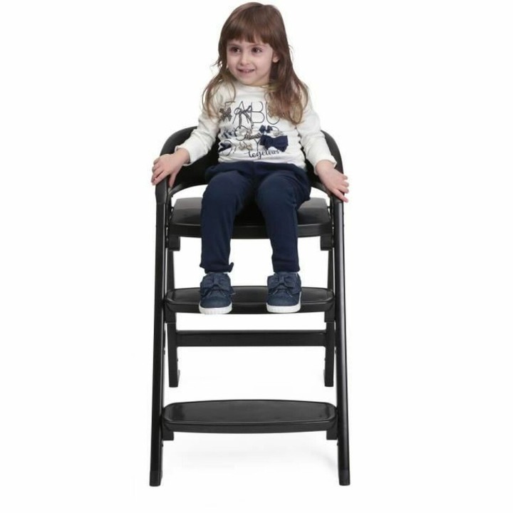 Trone Chicco Crescendo Lite cairo coal Sort Rustfrit stål