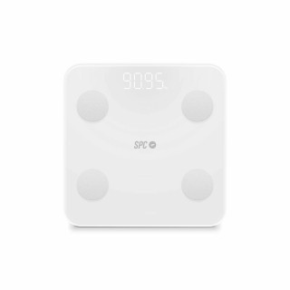 Báscula Digital de Baño SPC ATENEA FIT 3 Blanco Cristal Templado 180 kg 50 x 50 x 28 cm