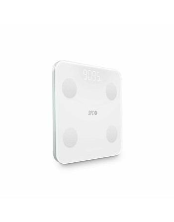 Báscula Digital de Baño SPC ATENEA FIT 3 Blanco Cristal Templado 180 kg 50 x 50 x 28 cm
