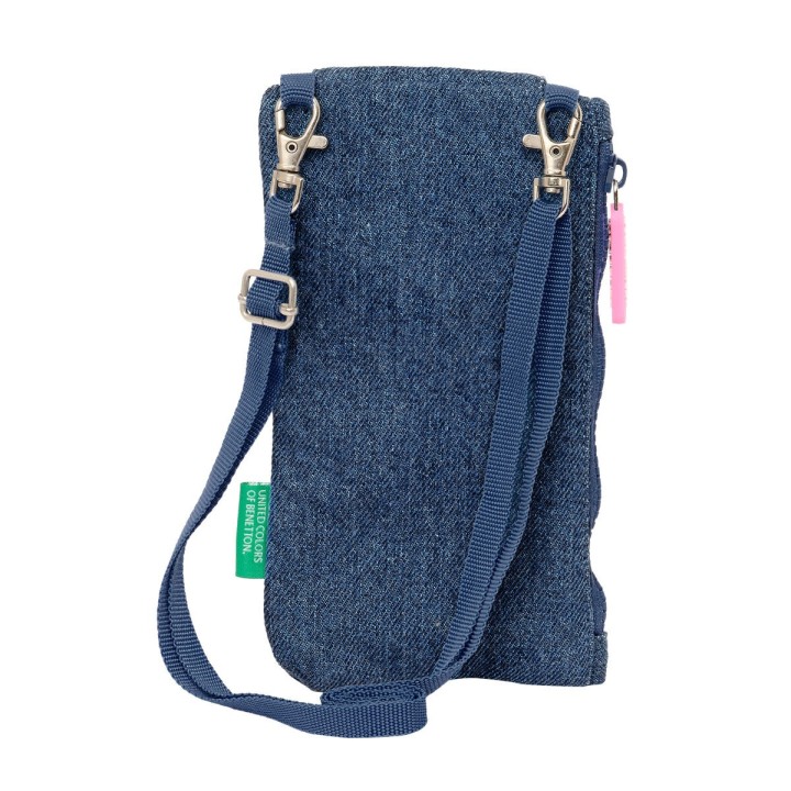 Pung Benetton Denim Mobiltaske Blå