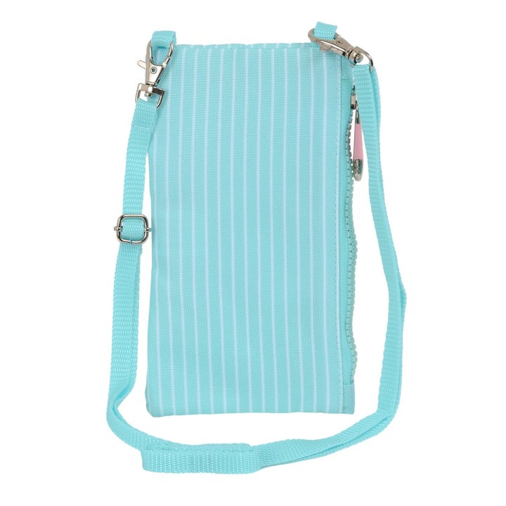 Portamonete Moos Butterflies Borsa per Cellulare Azzurro