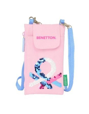 Geldbeutel Benetton Pink Mobile Tasche Rosa