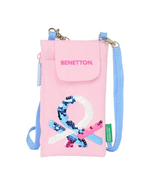 Geldbeutel Benetton Pink Mobile Tasche Rosa