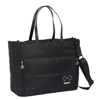 Borsa Mickey Mouse Clubhouse Teen Mood Trapunta Nero 40 x 31 x 17 cm