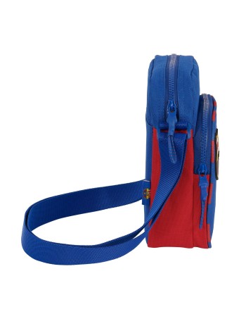 Bolso Bandolera F.C. Barcelona Azul Granate 16 x 22 x 6 cm