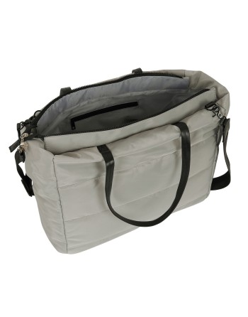 Bolso Minnie Mouse Teen Sand Acolchado Gris 40 x 31 x 17 cm