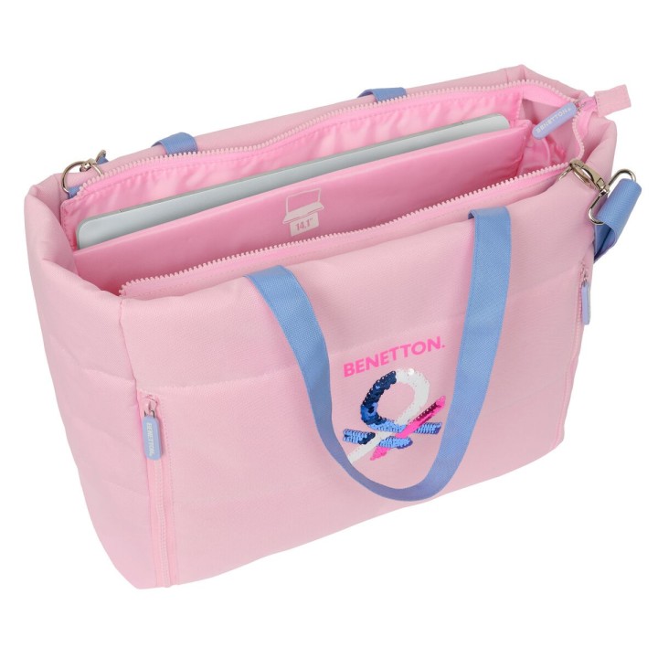 Håndtasker Benetton Pink Pink 40 x 31 x 17 cm