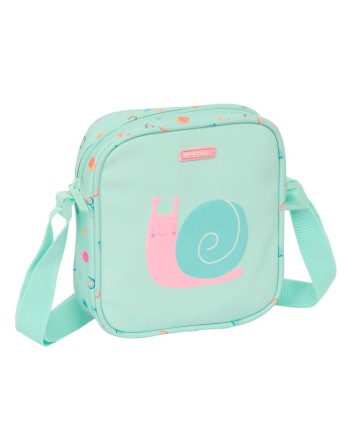 Sac à Bandoulière Safta Escargot Turquoise 16 x 18 x 4 cm