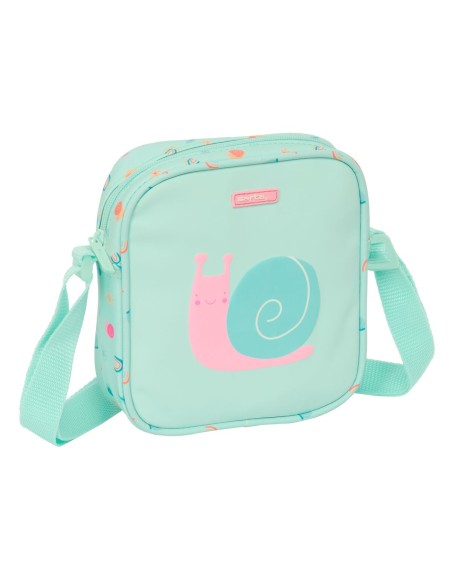 Borsa a Tracolla Safta Caracol Turchese 16 x 18 x 4 cm