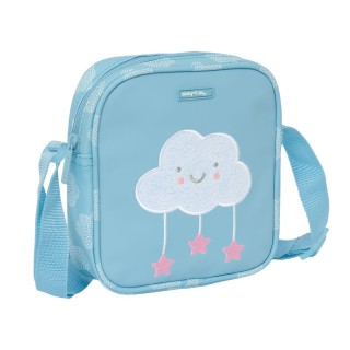 Skuldertaske Safta Skyer Blå 16 x 18 x 4 cm